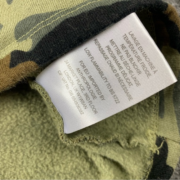 Anthropologie Velvet By Graham & Spencer Camouflage Fleece Shirt Women’s Sz Med - Picture 5 of 9